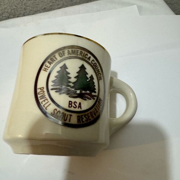 Vintage Boy Scout mugs Baden-Powell Scout Reservation Boy Scout - Picture 1 of 3